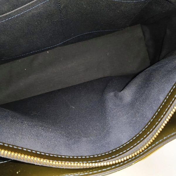 MELROSE AVENUE Monogram Patent Leather Green