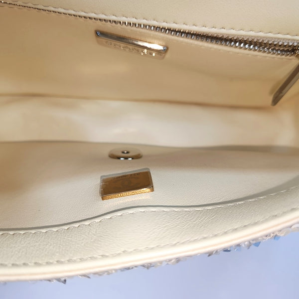 Sequins Shoulder Bag Beige
