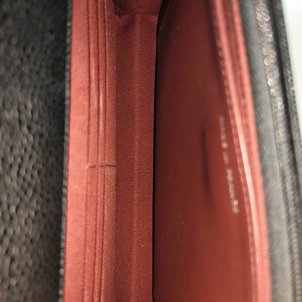 WOC Quilted Grained Calfskin Black