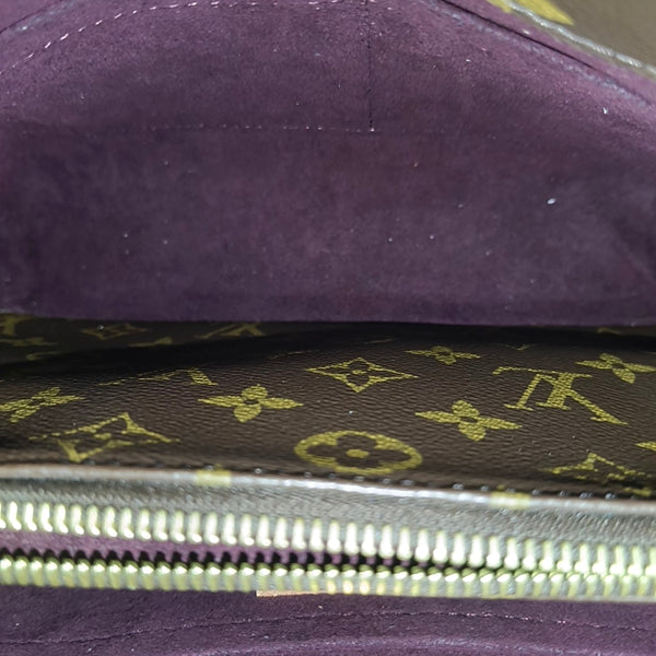 MONTAIGNE Monogram Coated Canvas Brown