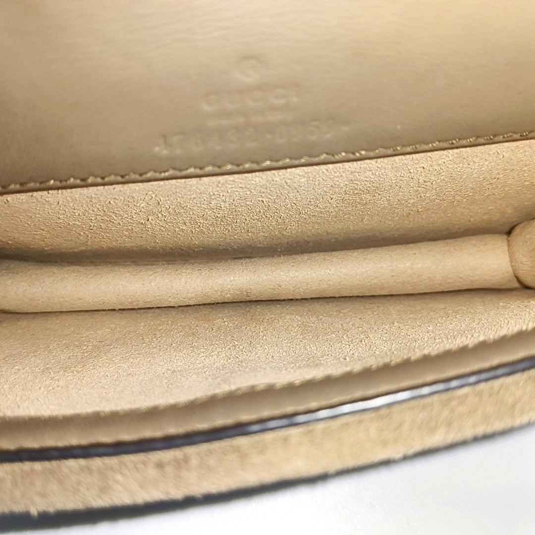 Dionysus Super Mini Monogram Coated Canvas Beige