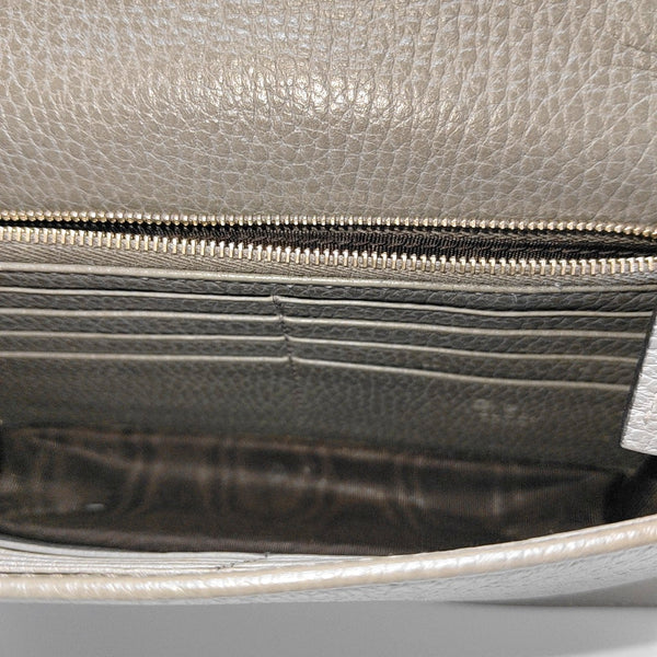 Interlocking G Calfskin Gray