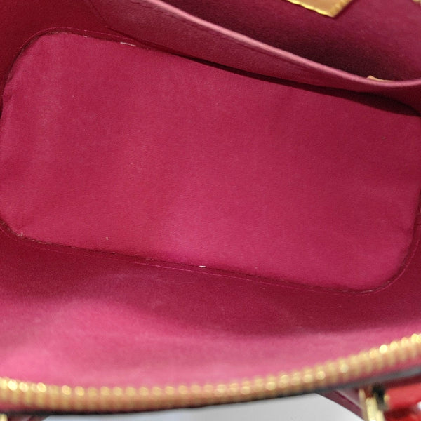 ALMA BB Monogram Patent Leather Red