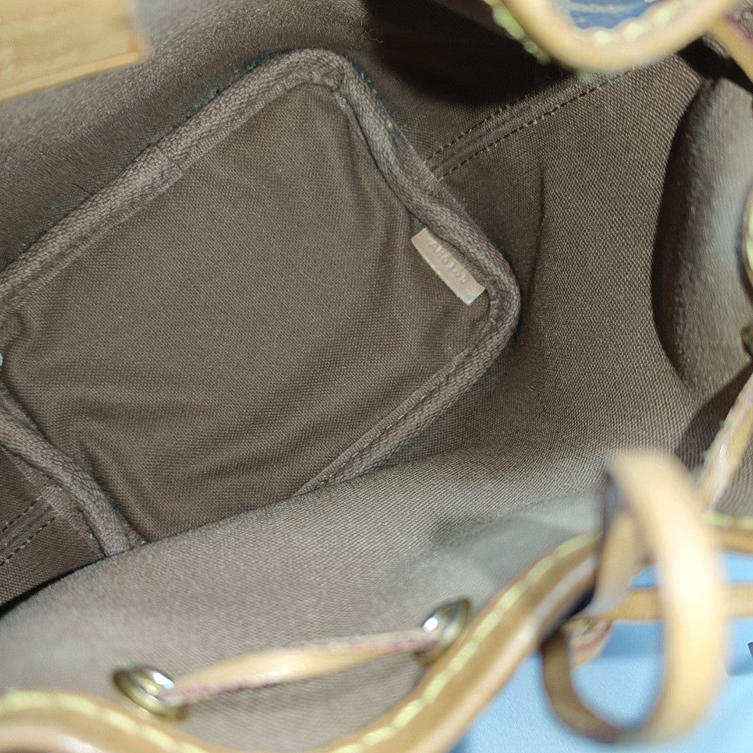 NÉONOÉ Nano Monogram Coated Canvas Brown
