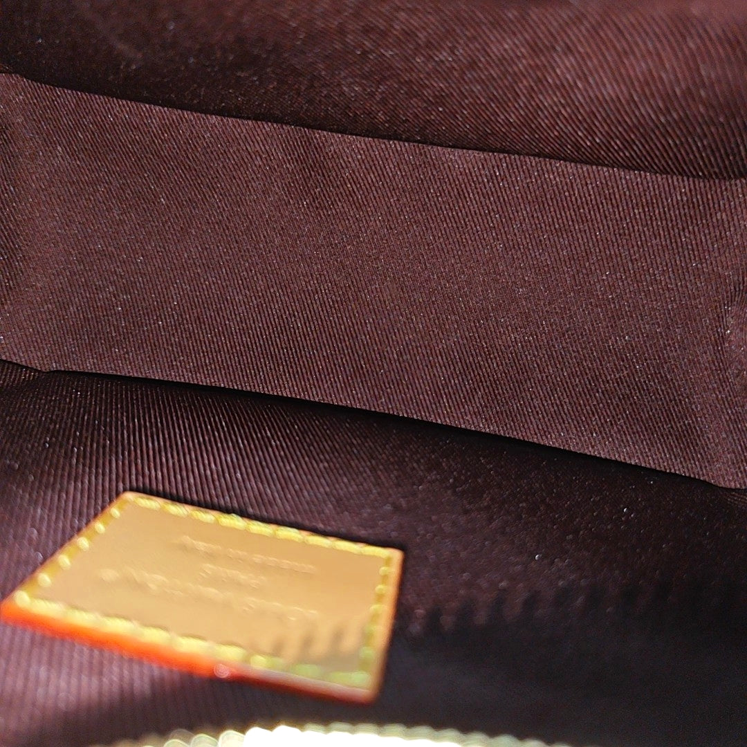 BOULOGNE Nano Monogram Coated Canvas Brown