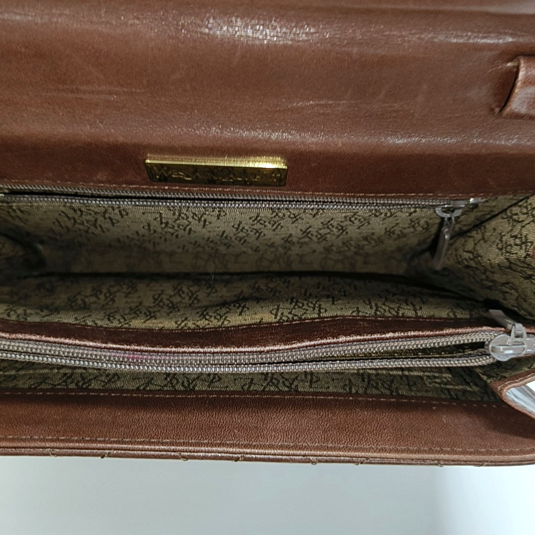 Quilted Calfskin Brown