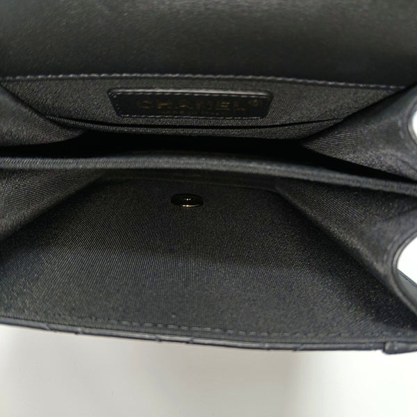 BOY CHANEL Mini Quilted Lambskin Black