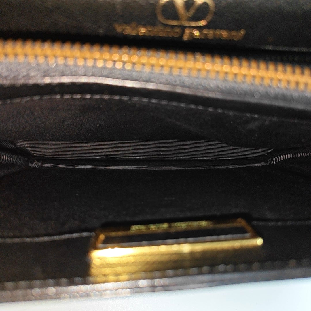 Calfskin Shoulder Bag Black