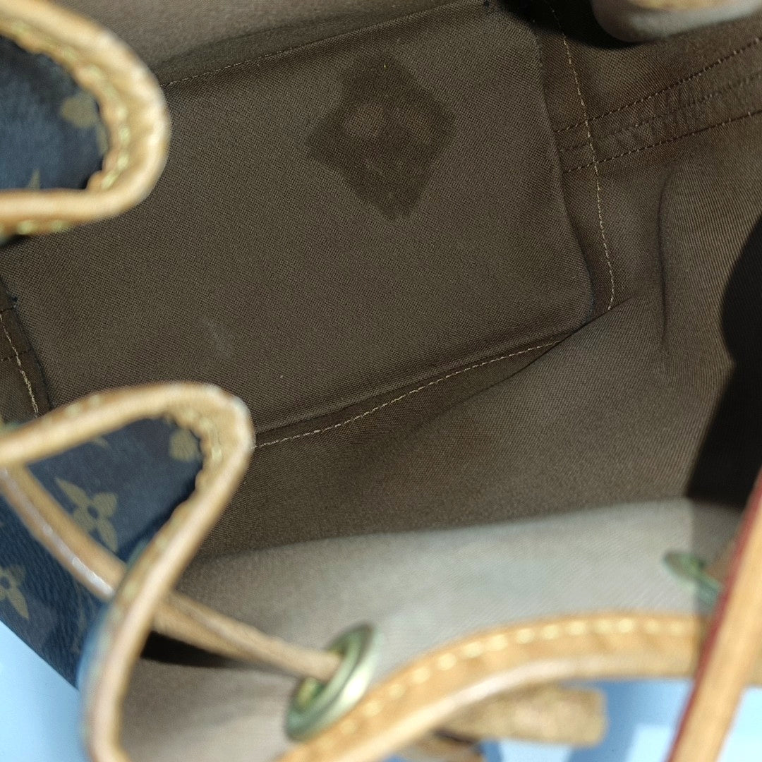 NOÉ BB Monogram Coated Canvas Brown