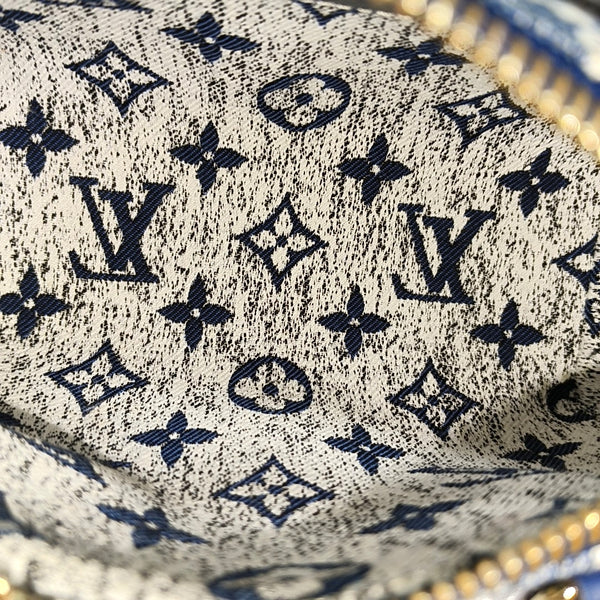 SPEEDY Nano Monogram Denim Blue
