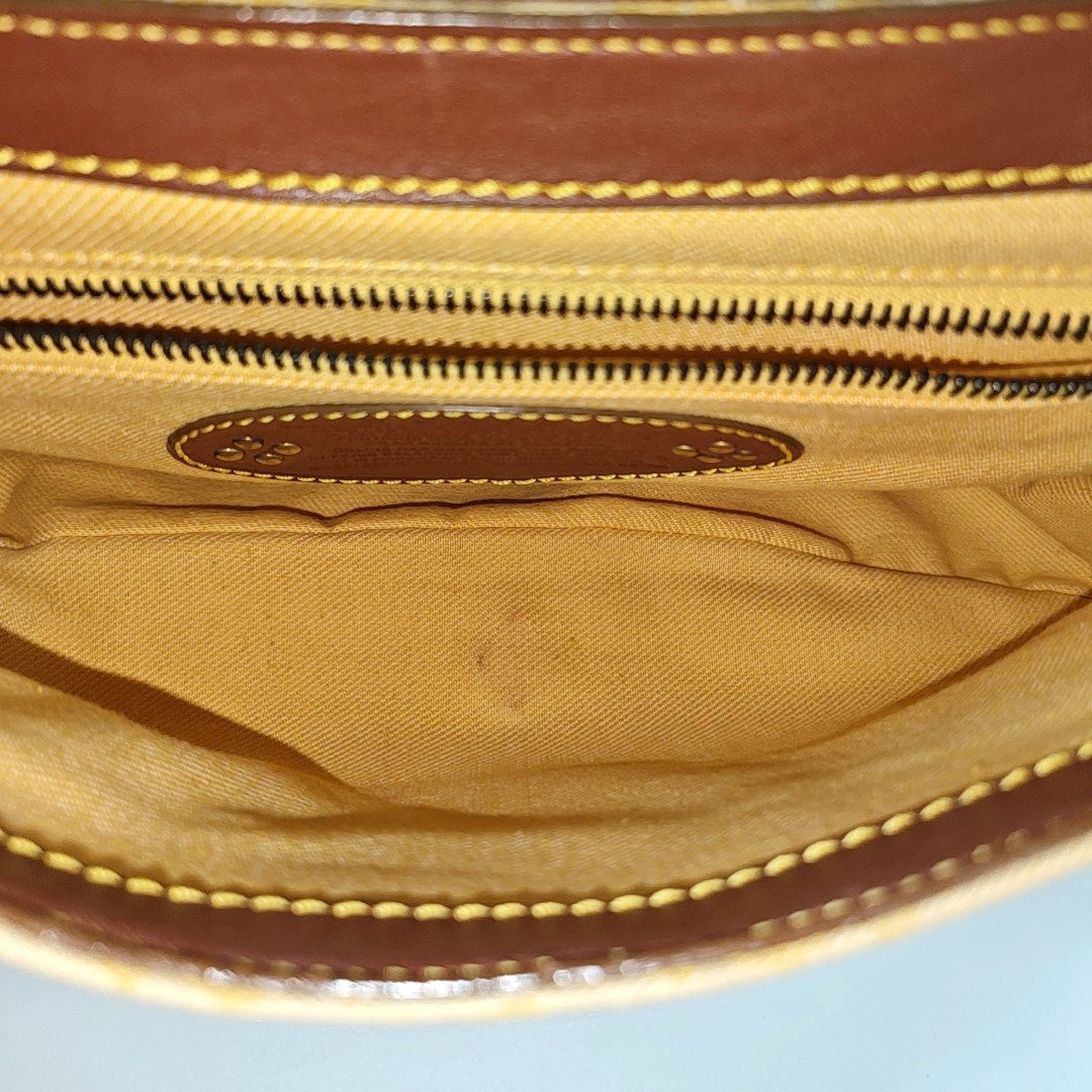 Canvas Top Handle Bag Yellow