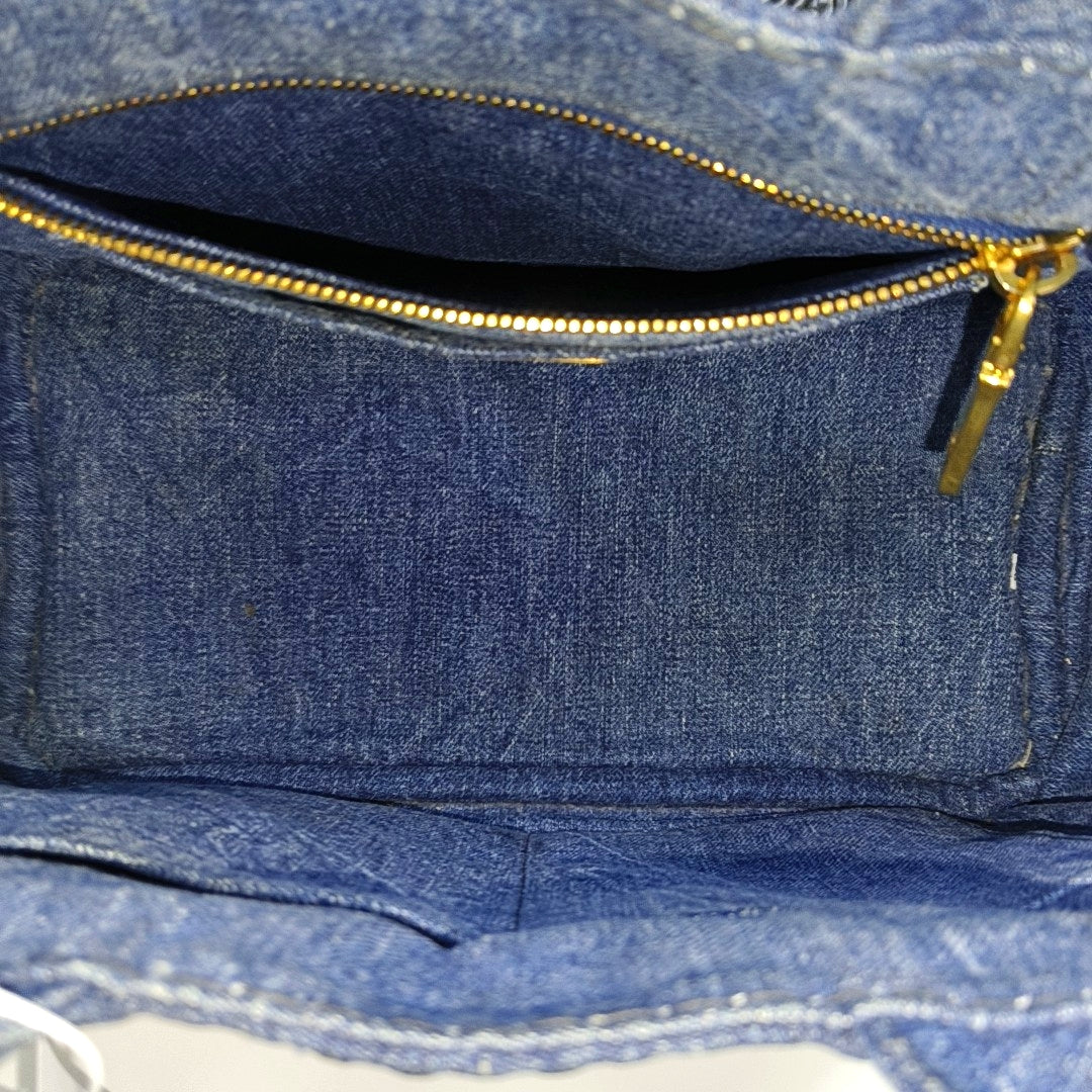 Denim Quilted Denim Blue