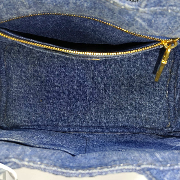 Denim Quilted Denim Blue