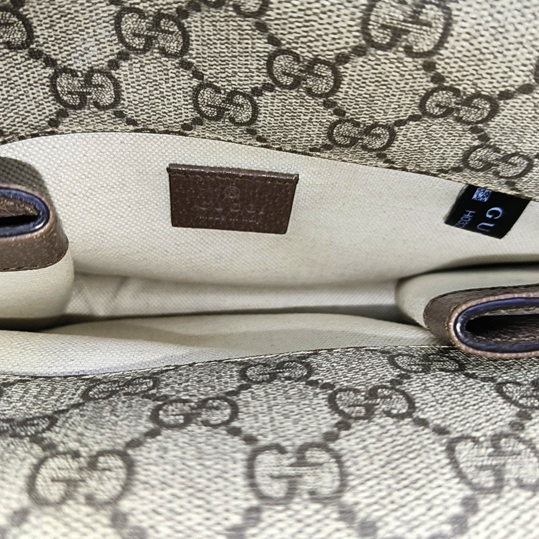 Neo Vintage Small Monogram Coated Canvas Beige