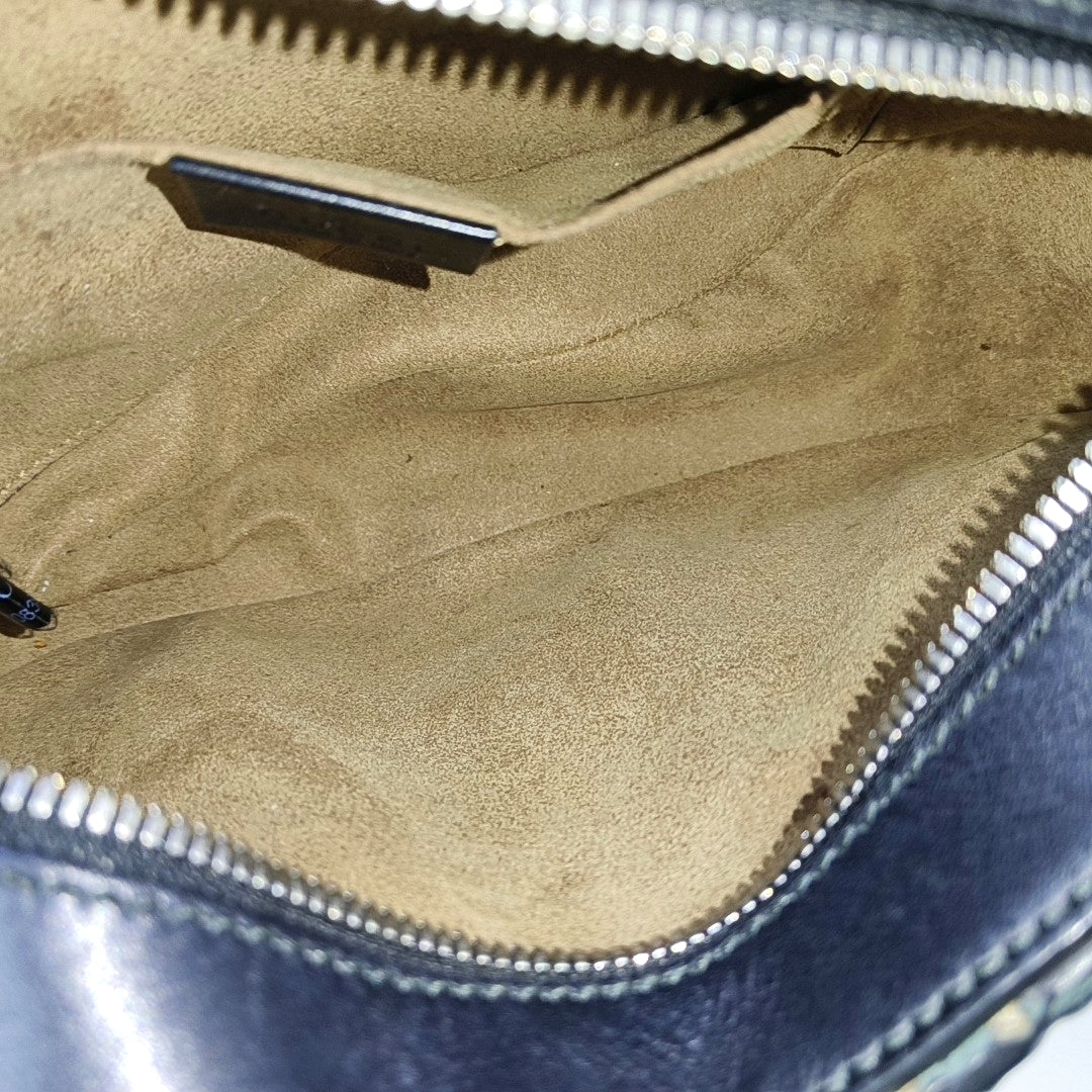 Monogram Coated Canvas Shoulder Bag Brown