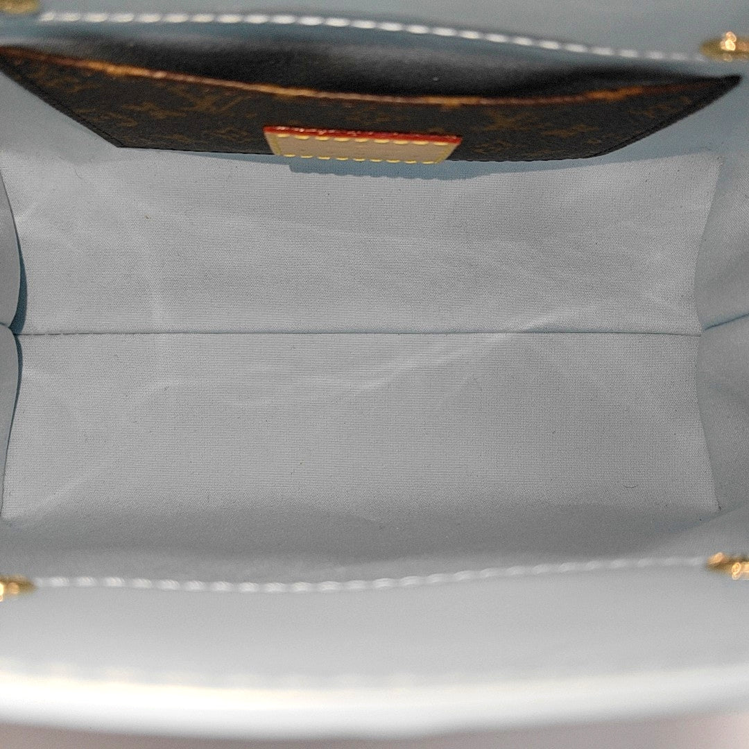 READE PM Monogram Patent Leather Blue