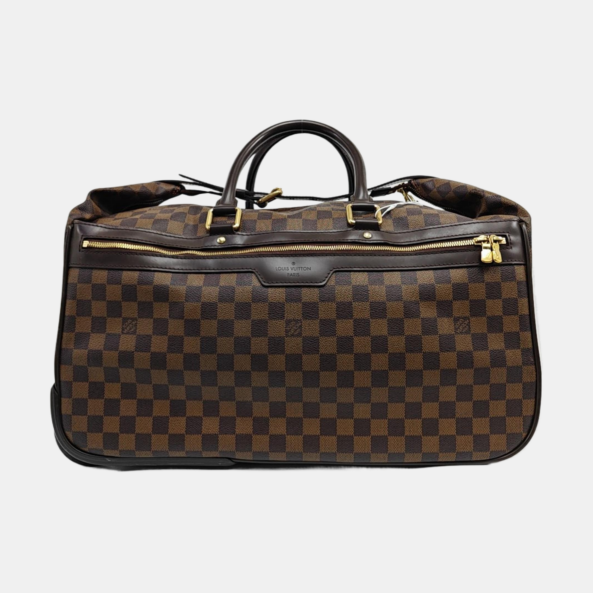 EOLE Damier Ebene Coated Canvas Brown