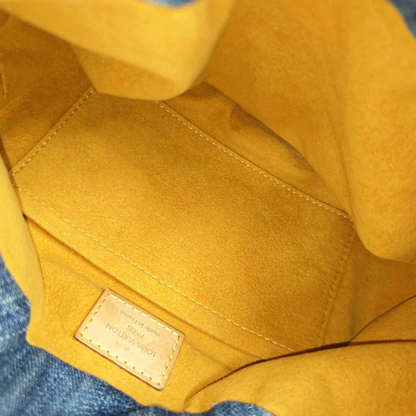 PLEATY Monogram Denim Blue