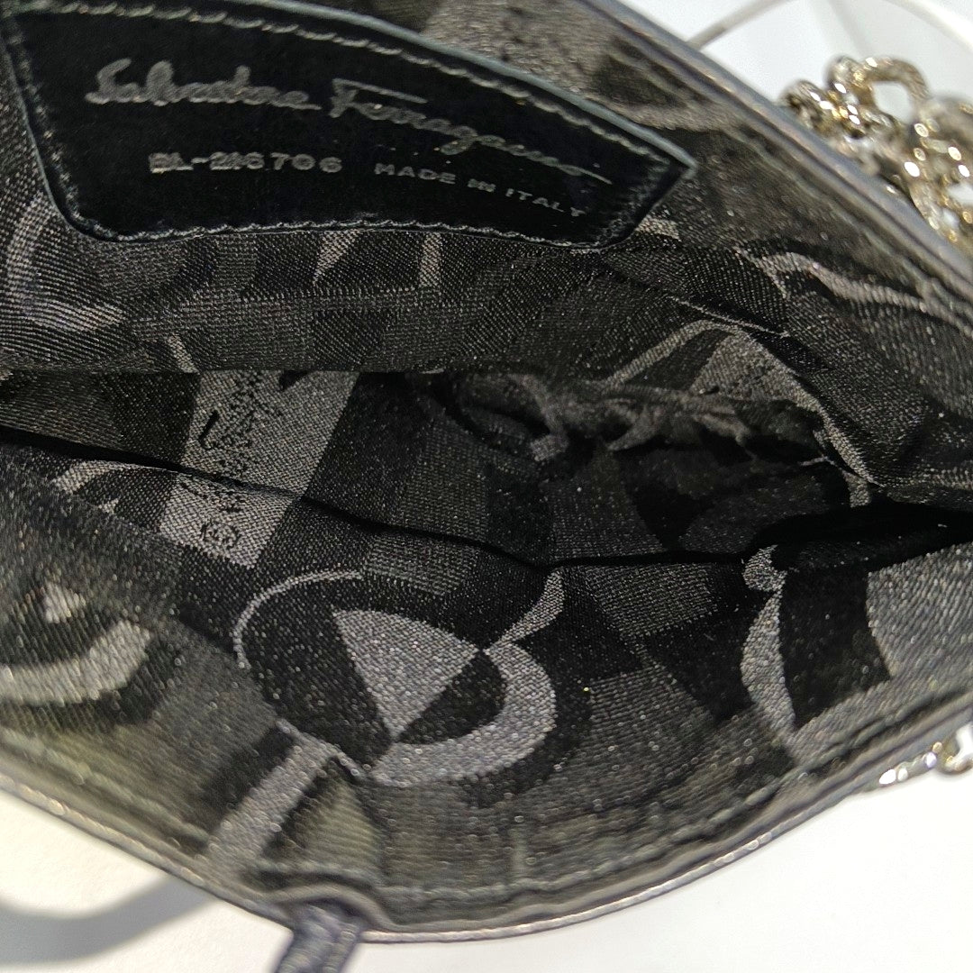 Lambskin Shoulder Bag Black