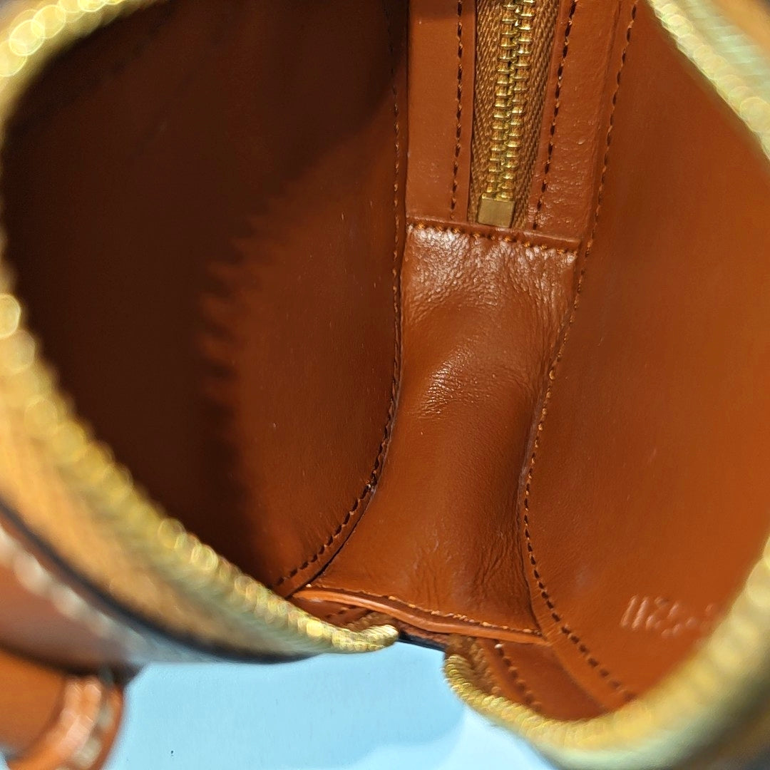 Calfskin Shoulder Bag Brown