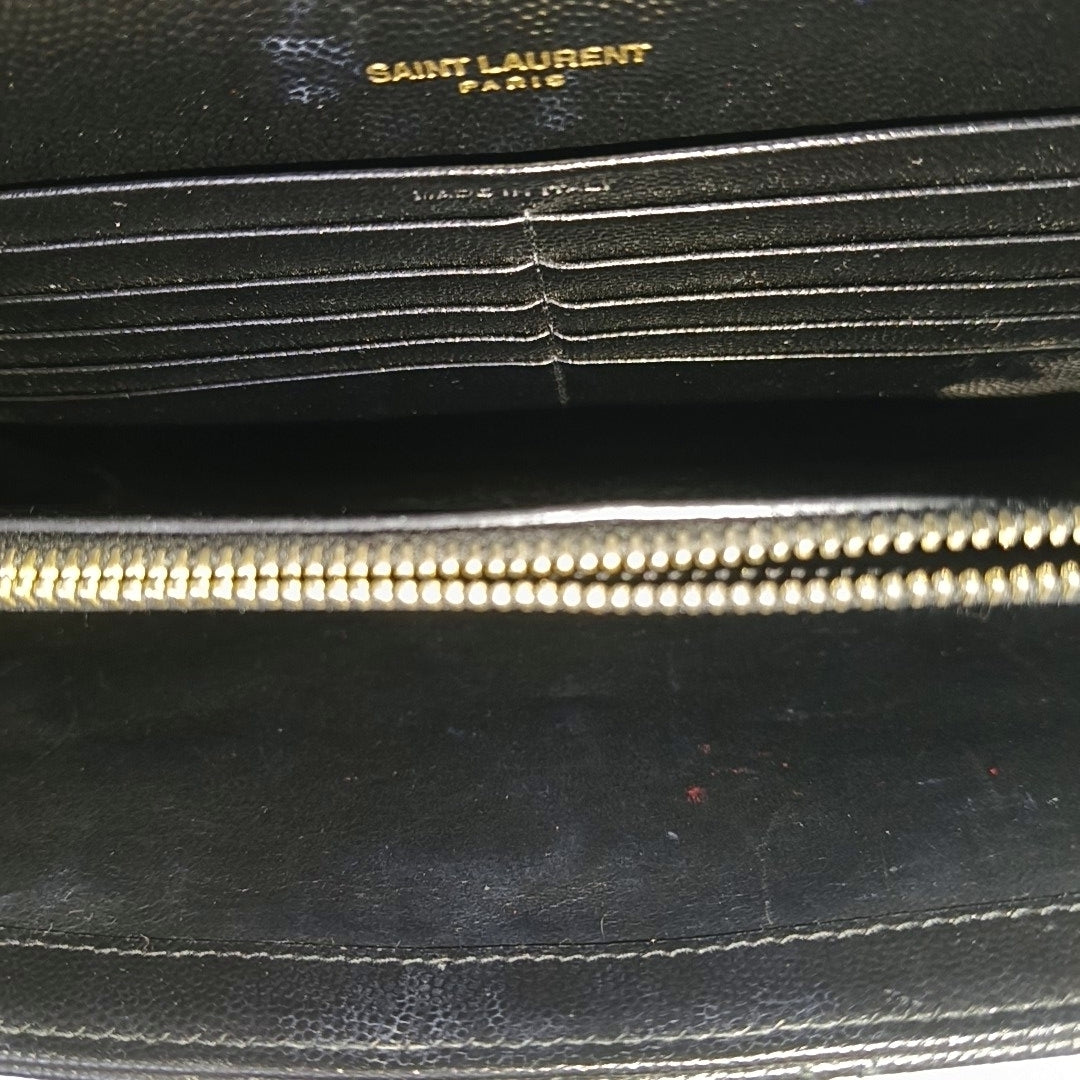 MONOGRAM Medium Chevron Calfskin Black