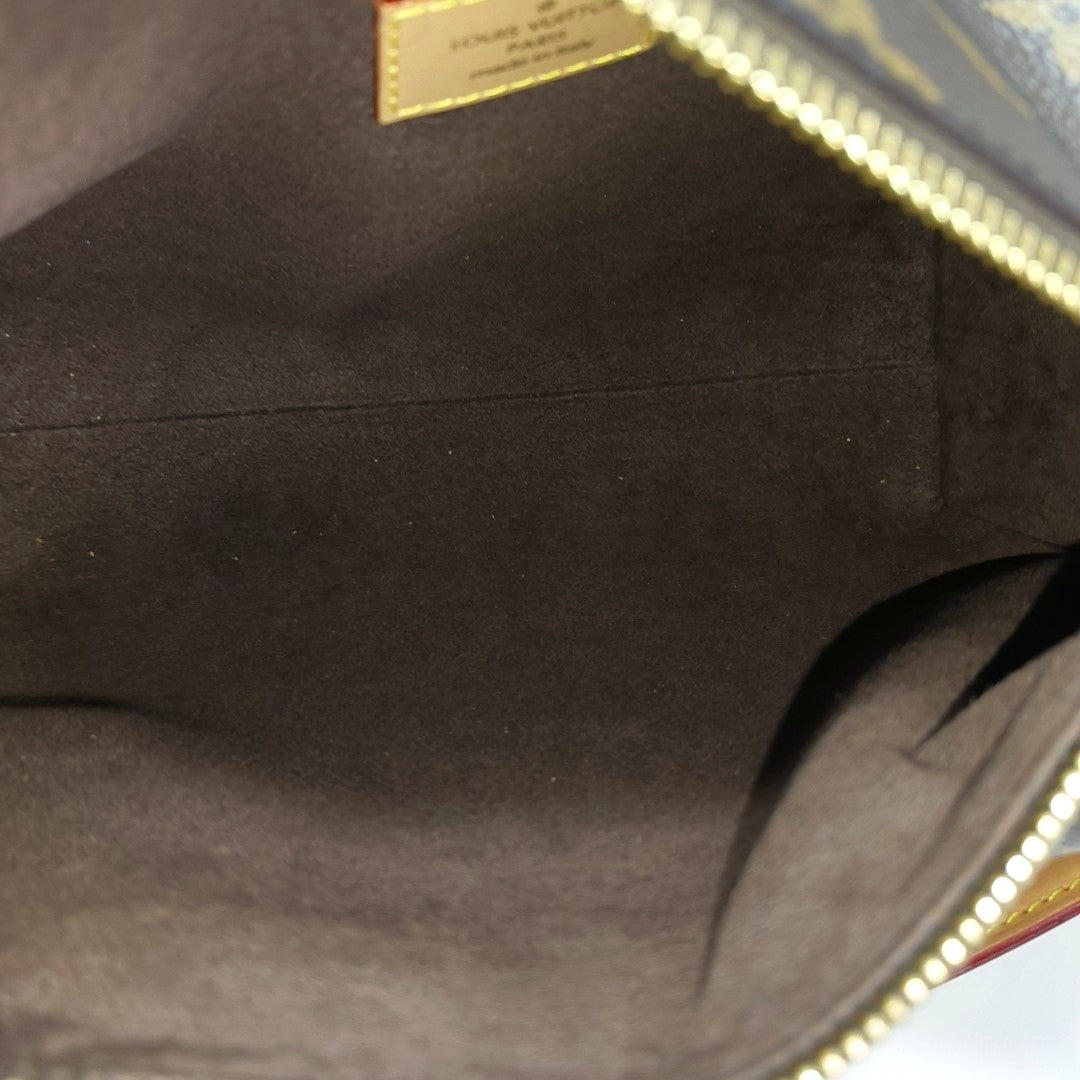 SIDE TRUNK MM Monogram Coated Canvas Brown