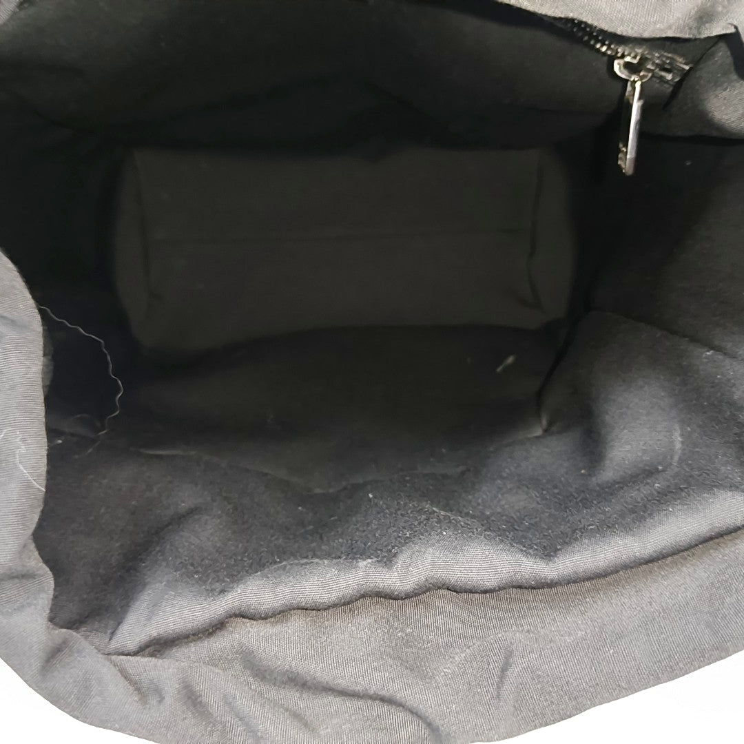Oblique Canvas Backpack Black