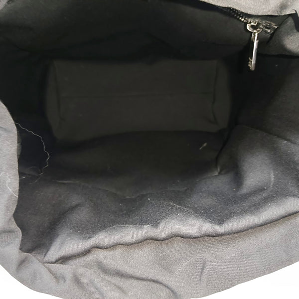 Oblique Canvas Backpack Black
