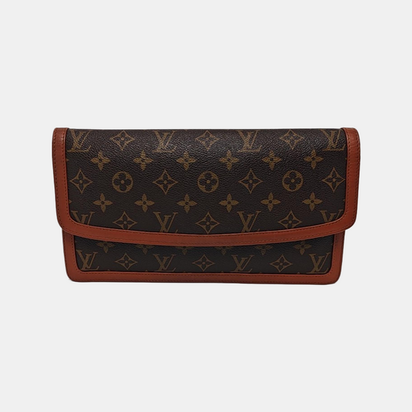 DAME GM Monogram Coated Canvas Brown