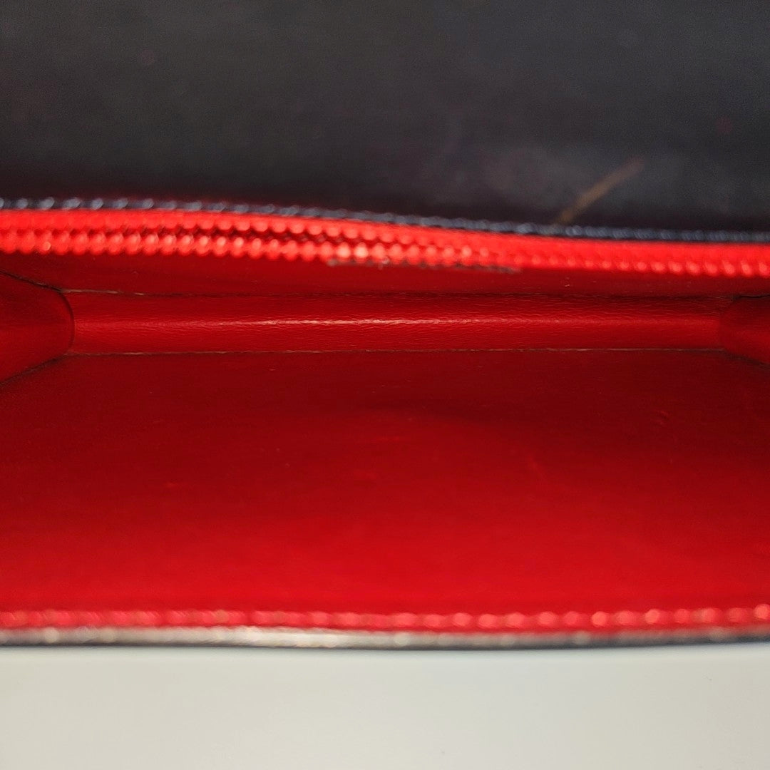 Calfskin Shoulder Bag Blue