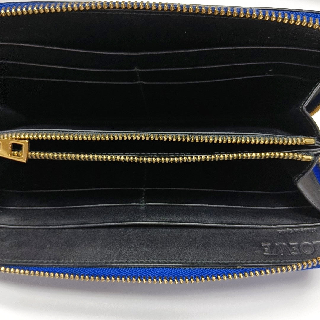 Calfskin Wallet Blue