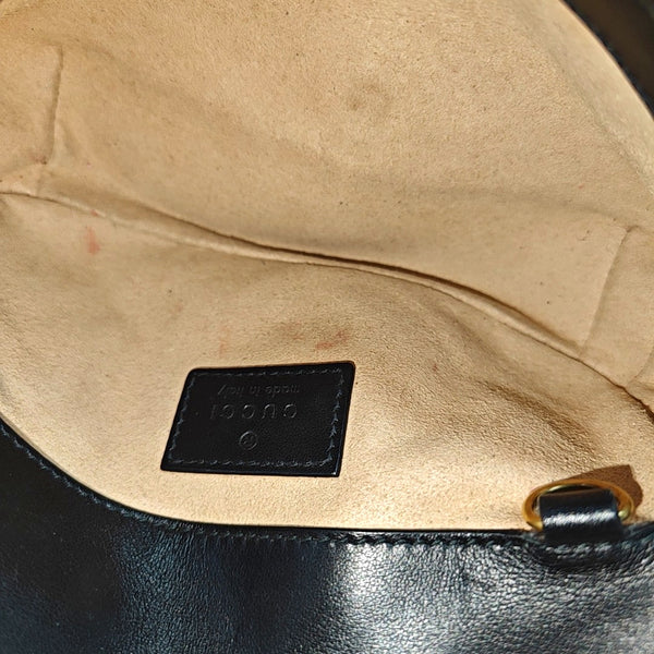 GG Marmont Mini Quilted Calfskin Black