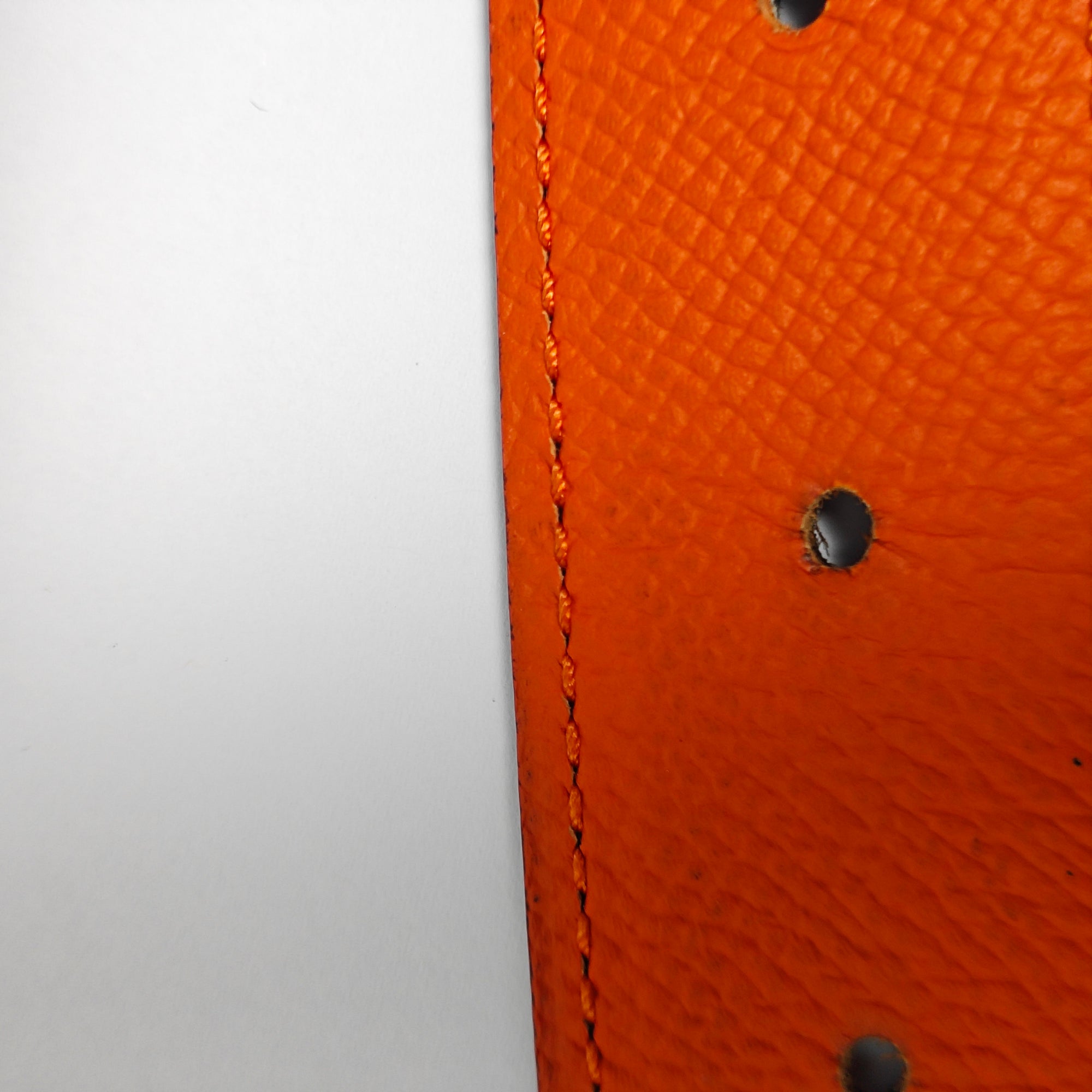 Leather Belt Orange