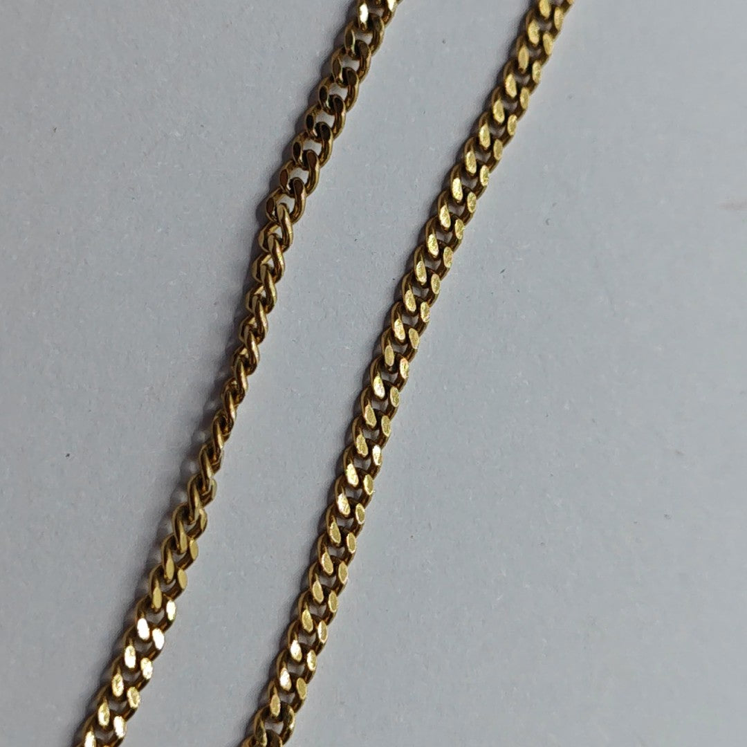 Petit CD Metal Gold Necklace