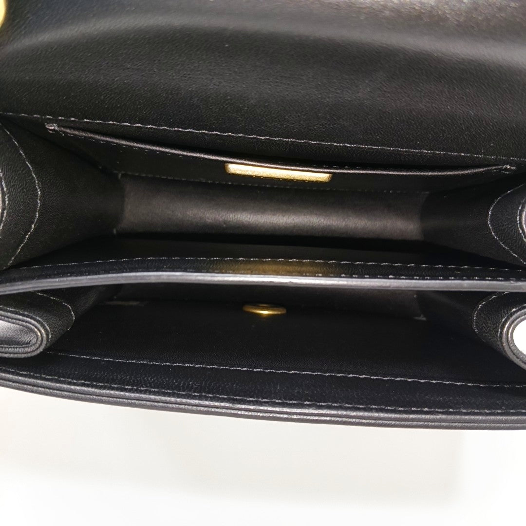 Lizard Shoulder Bag Black