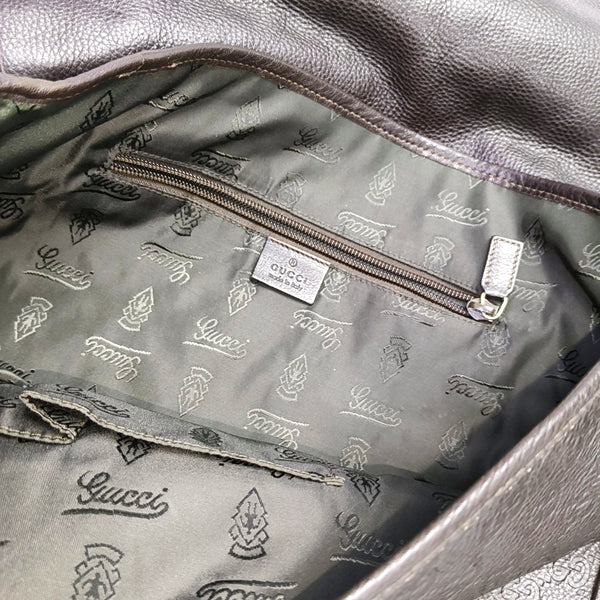 GG Imprime Monogram Calfskin Brown
