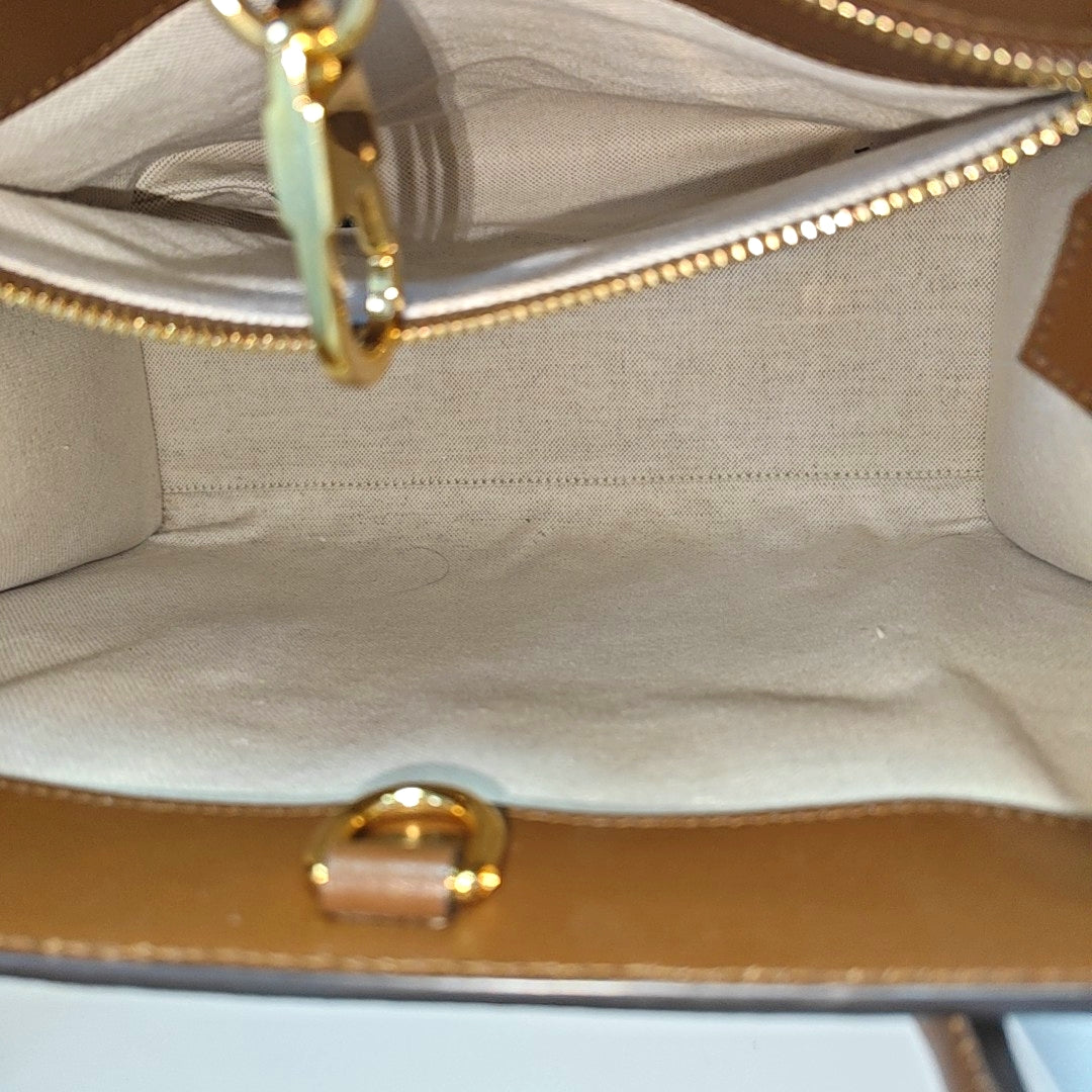 Retro Small Monogram Coated Canvas Brown