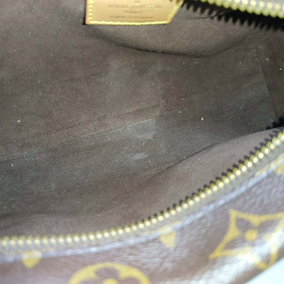 SIDE TRUNK MM Monogram Coated Canvas Brown