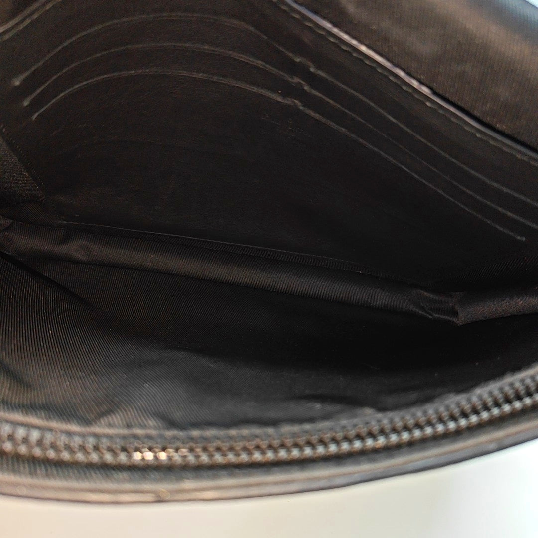 S LOCK Monogram Calfskin Black