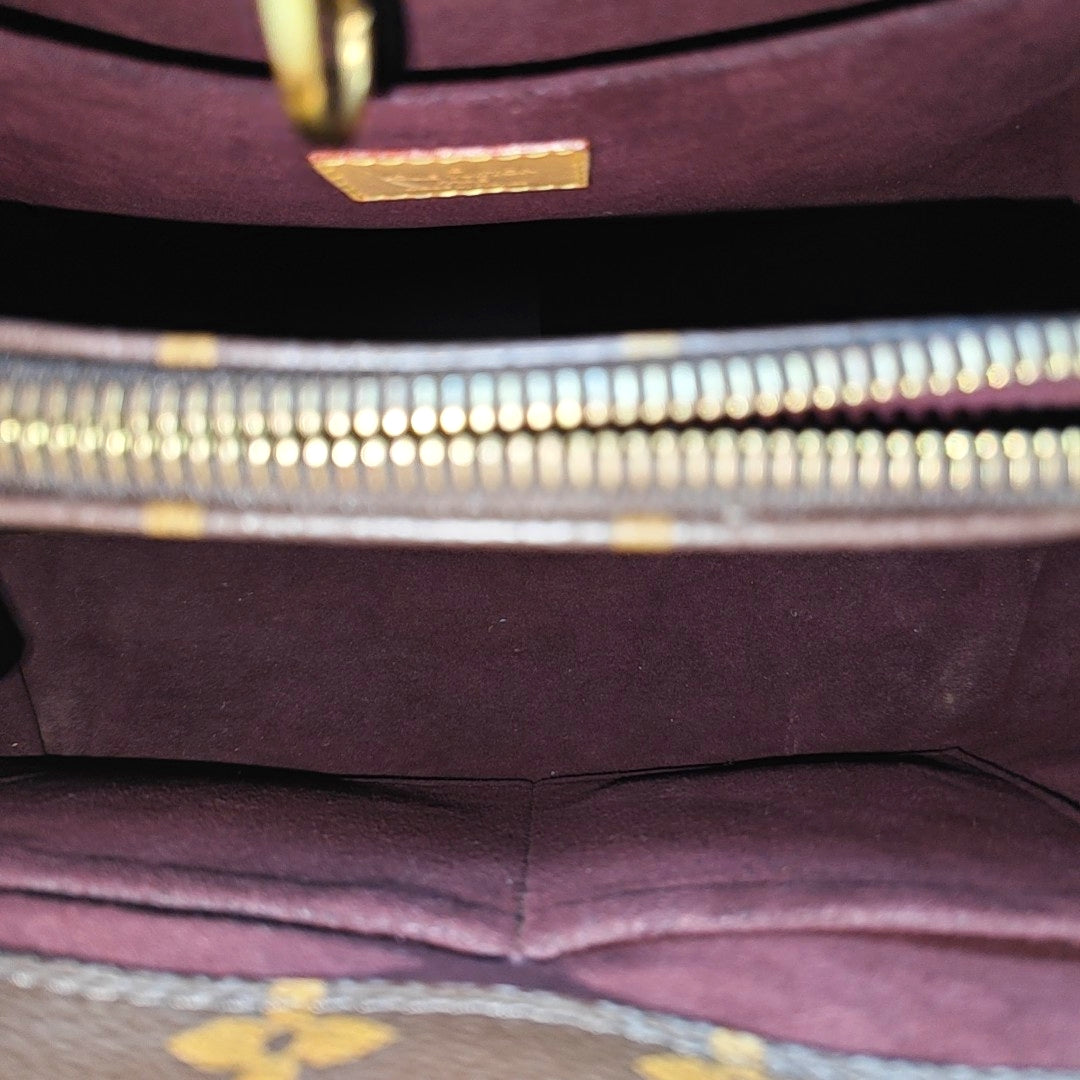 MONTAIGNE BB Monogram Coated Canvas Brown