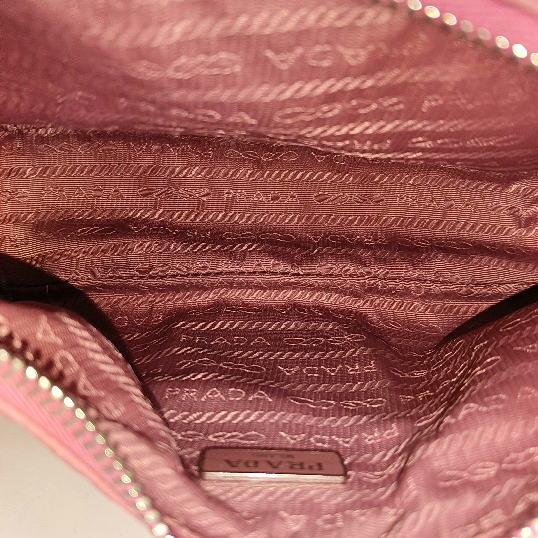 Authenticated pre-owned  Re-Edition2000 Mini Nylon Pink - Shoulder Bag at Looply