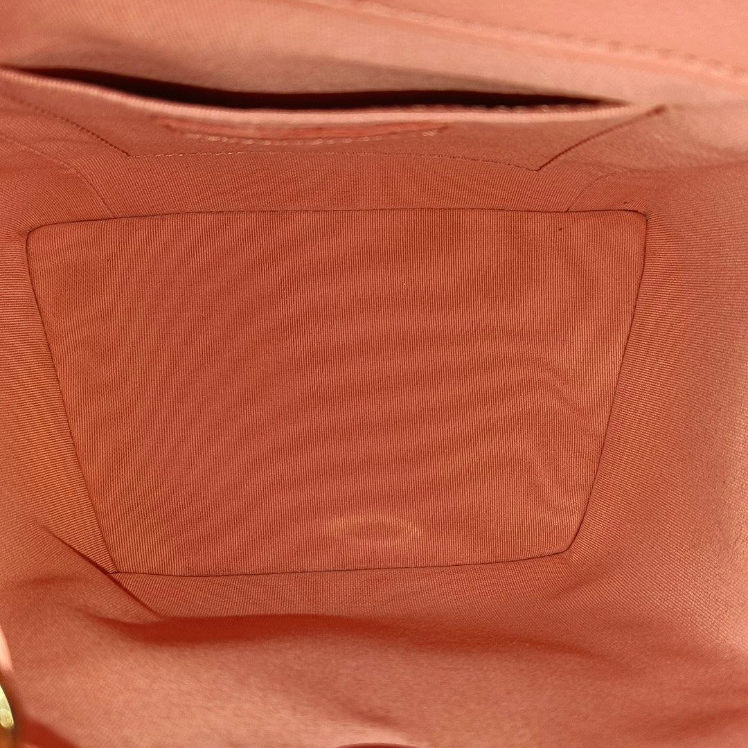 Quilted Grained Calfskin Backpack Small Pink