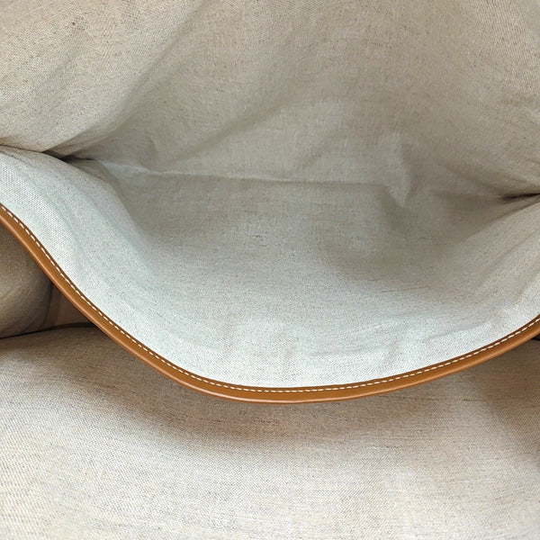 Fabric Tote Bag Brown