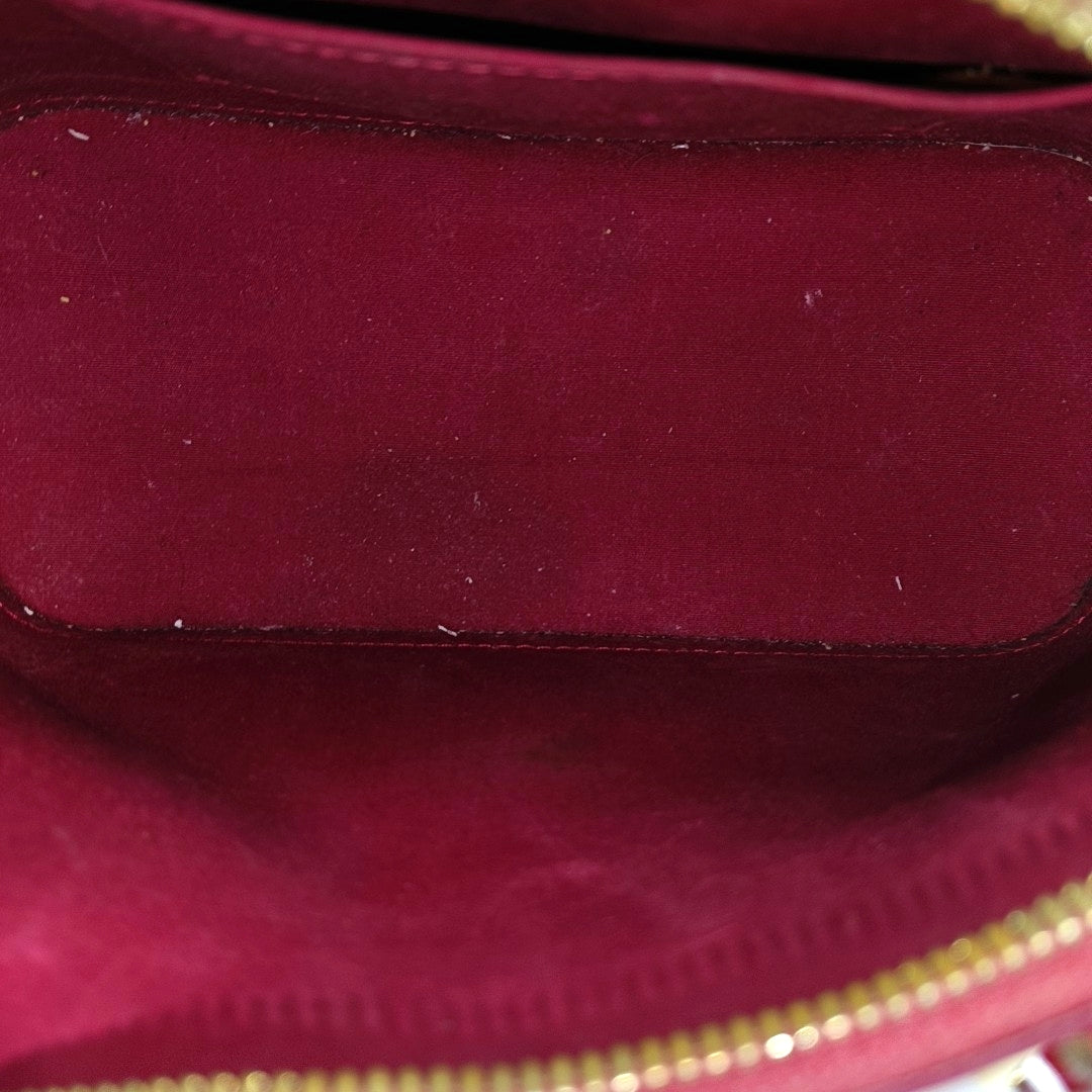 ALMA BB Monogram Patent Leather Red