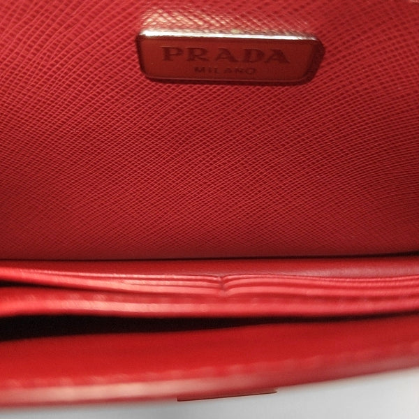 Saffiano Calfskin Shoulder Bag Red