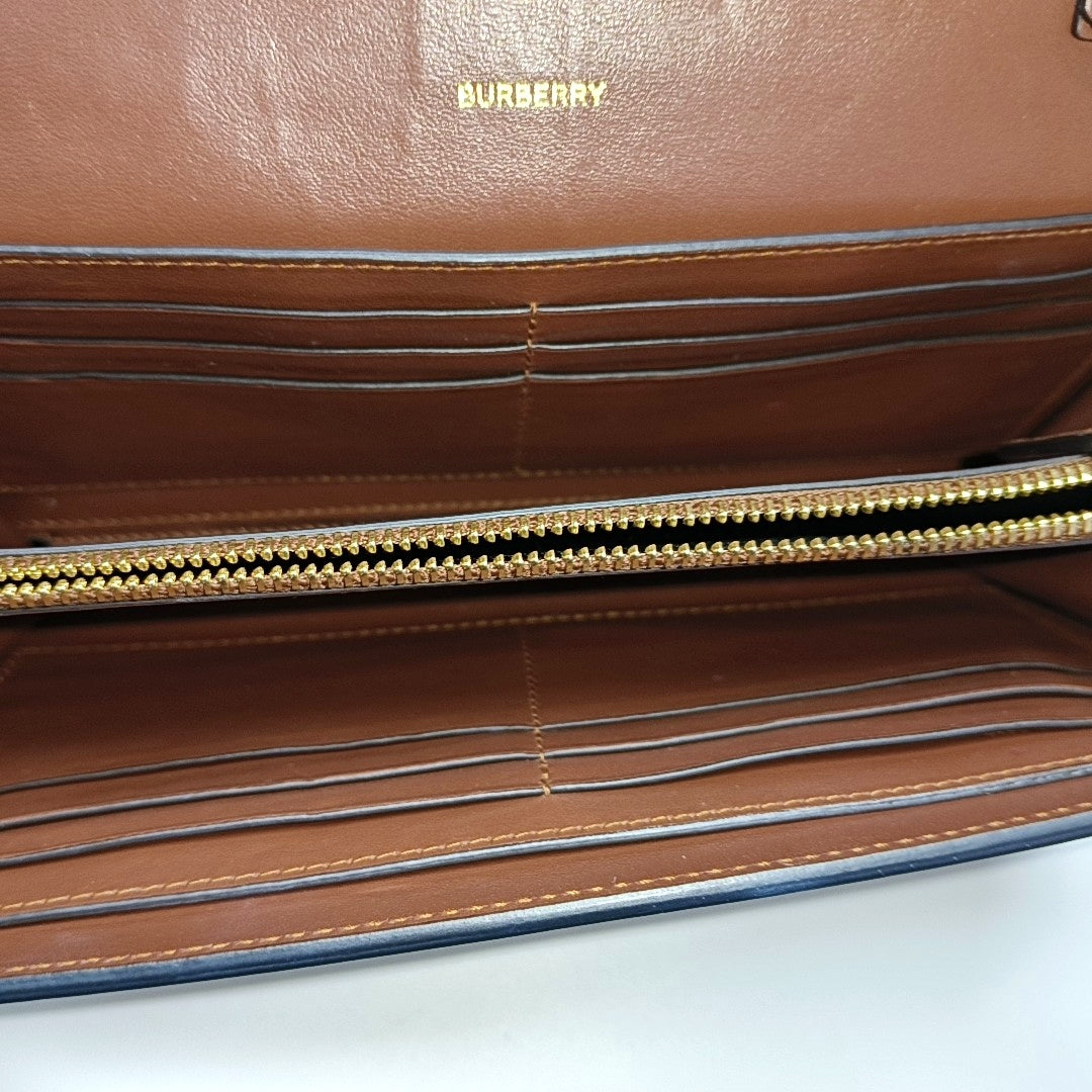 Coated Canvas Shoulder Bag Brown