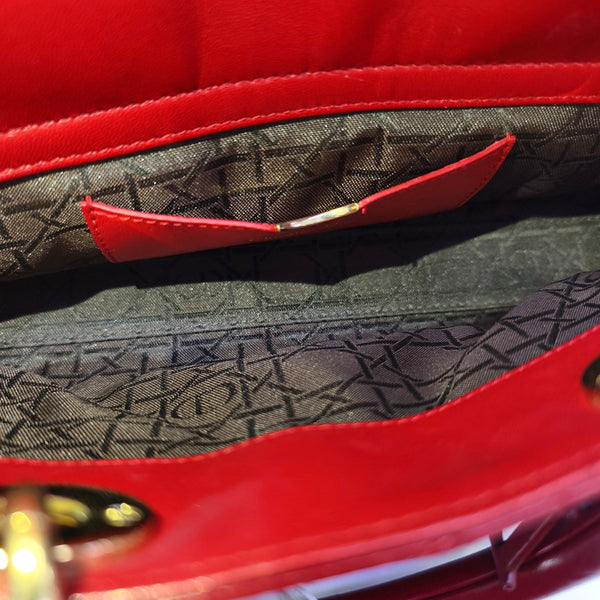Lady D-Joy Medium Cannage Lambskin Multicolor