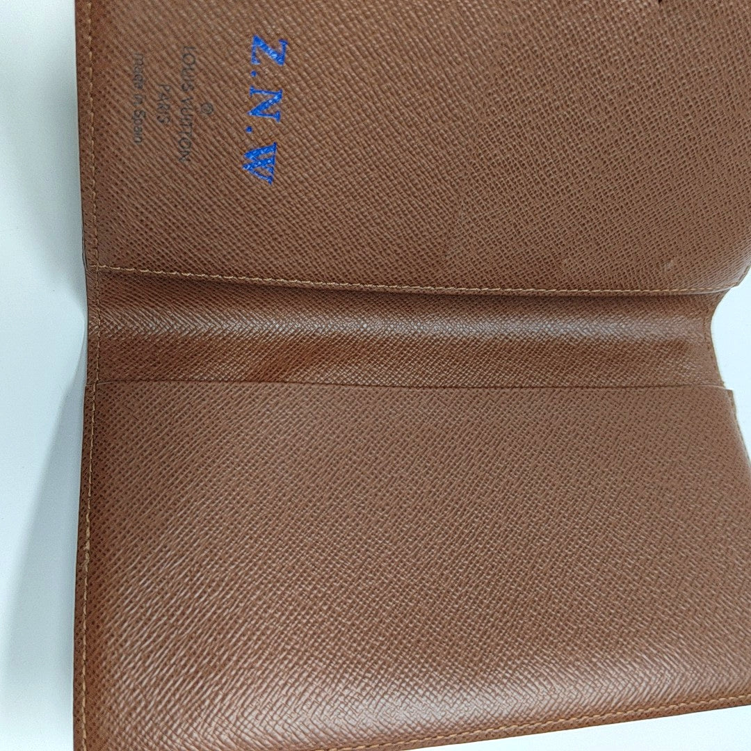 HINGE BRAZZA Monogram Coated Canvas Brown Wallet