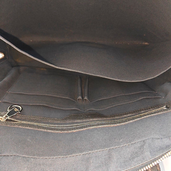 Calfskin Top Handle Bag Black