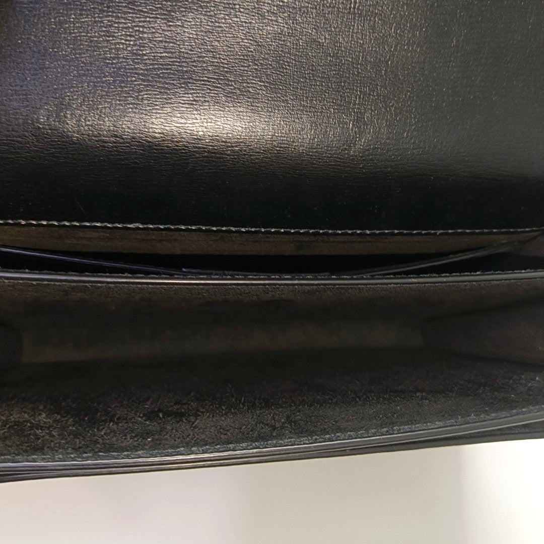 SUNSET Medium Calfskin Black